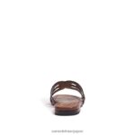 jp Sam Edelman 女性 ベイスライドサンダル ブラックパテント 4NFV0P21 履物 - Image 5