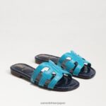 jp Sam Edelman 女性 ベイスライドサンダル ブルー/ハドソンネイビー 4NFV0P8 履物