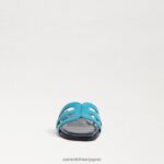 jp Sam Edelman 女性 ベイスライドサンダル ブルー/ハドソンネイビー 4NFV0P8 履物 - Image 3