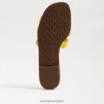 jp Sam Edelman 女性 ベイスライドサンダル ミモザイエロー/ウルトラフューシャ 4NFV0P7 履物 - Image 6