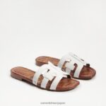 jp Sam Edelman 女性 ベイスライドサンダル 明るい白い革 4NFV0P13 履物