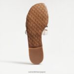 jp Sam Edelman 女性 ベイスライドサンダル 明るい白い革 4NFV0P13 履物 - Image 6