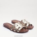 jp Sam Edelman 女性 ベイスライドサンダル 溶けた金 4NFV0P15 履物