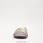 jp Sam Edelman 女性 ベイスライドサンダル 溶けた金 4NFV0P15 履物 - Image 3