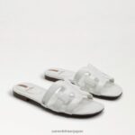 jp Sam Edelman 女性 ベイスライドサンダル 真っ白な特許 4NFV0P380 履物
