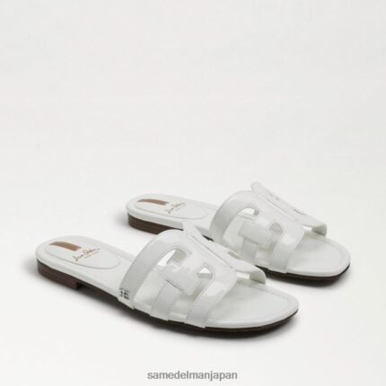 jp Sam Edelman 女性 ベイスライドサンダル 真っ白な特許 4NFV0P380 履物