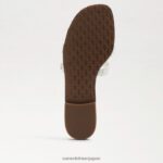 jp Sam Edelman 女性 ベイスライドサンダル 真っ白な特許 4NFV0P380 履物 - Image 6