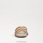 jp Sam Edelman 女性 ベイフルール スライドサンダル ブナ材 4NFV0P623 履物 - Image 3