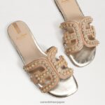 jp Sam Edelman 女性 ベイフルール スライドサンダル ブナ材 4NFV0P623 履物 - Image 7
