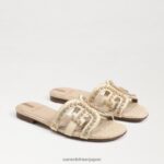 jp Sam Edelman 女性 ベイフルール スライドサンダル 漂白小麦 4NFV0P624 履物