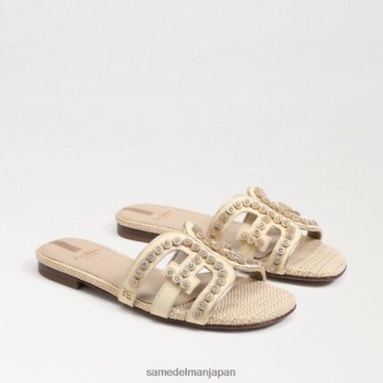 jp Sam Edelman 女性 ベイフルール スライドサンダル 漂白小麦 4NFV0P624 履物