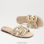 jp Sam Edelman 女性 ベイフルール スライドサンダル 漂白小麦 4NFV0P624 履物 - Image 7