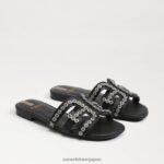 jp Sam Edelman 女性 ベイフルール スライドサンダル 黒 4NFV0P622 履物