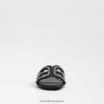 jp Sam Edelman 女性 ベイフルール スライドサンダル 黒 4NFV0P622 履物 - Image 3