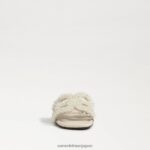 jp Sam Edelman 女性 ベイペルラ スライドサンダル モダンなアイボリー 4NFV0P498 履物 - Image 3