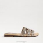 jp Sam Edelman 女性 ベイマルシェ スライドサンダル 金箔 4NFV0P607 履物 - Image 2