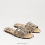 jp Sam Edelman 女性 ベイマルシェ スライドサンダル 金箔 4NFV0P607 履物