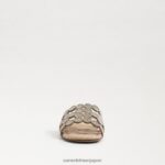 jp Sam Edelman 女性 ベイマルシェ スライドサンダル 金箔 4NFV0P607 履物 - Image 3