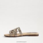 jp Sam Edelman 女性 ベイマルシェ スライドサンダル 金箔 4NFV0P607 履物 - Image 4