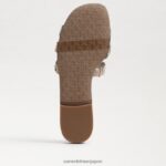 jp Sam Edelman 女性 ベイマルシェ スライドサンダル 金箔 4NFV0P607 履物 - Image 6