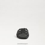 jp Sam Edelman 女性 ベイマルシェ スライドサンダル 黒いスエード 4NFV0P606 履物 - Image 3