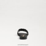 jp Sam Edelman 女性 ベイマルシェ スライドサンダル 黒いスエード 4NFV0P606 履物 - Image 5