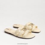 jp Sam Edelman 女性 ベイラディアント スライドサンダル 漂白小麦 4NFV0P579 履物