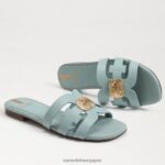 jp Sam Edelman 女性 ベイラディアント スライドサンダル タイドブルー 4NFV0P576 履物 - Image 7