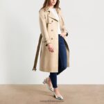 jp Sam Edelman 女性 ベルト付きトレンチコート 白樺 4NFV0P1176 衣服 - Image 3
