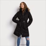 jp Sam Edelman 女性 ベルト付きピローカラーパフ 黒 4NFV0P1300 衣服 - Image 3