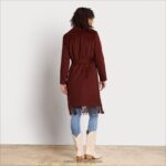 jp Sam Edelman 女性 ベルト付きラップフリンジコート 栗 4NFV0P1238 衣服 - Image 4
