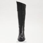 jp Sam Edelman 女性 ペニー2 ワイドカーフレザーライディングブーツ 黒い革 4NFV0P435 履物 - Image 3