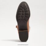 jp Sam Edelman 女性 ペニー2 ワイドカーフレザーライディングブーツ ウィスキーレザー 4NFV0P436 履物 - Image 6