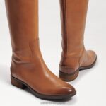 jp Sam Edelman 女性 ペニー2 ワイドカーフレザーライディングブーツ ウィスキーレザー 4NFV0P436 履物 - Image 7