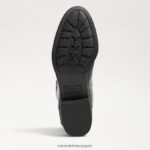 jp Sam Edelman 女性 ペニーレザー乗馬ブーツ 黒い革 4NFV0P415 履物 - Image 6