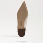 jp Sam Edelman 女性 ホイットニー スリングバック ポインテッドトゥ フラット モダンなアイボリーレザー 4NFV0P737 履物 - Image 6