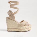 jp Sam Edelman 女性 ボーン エスパドリーユ ウェッジ サンダル 自然 4NFV0P246 履物 - Image 2
