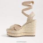 jp Sam Edelman 女性 ボーン エスパドリーユ ウェッジ サンダル 自然 4NFV0P246 履物 - Image 4