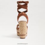 jp Sam Edelman 女性 ボーン エスパドリーユ ウェッジ サンダル オレンジ色のポピー 4NFV0P243 履物 - Image 5