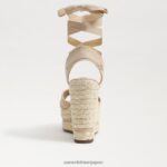 jp Sam Edelman 女性 ボーン エスパドリーユ ウェッジ サンダル 自然 4NFV0P246 履物 - Image 5
