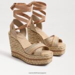 jp Sam Edelman 女性 ボーン エスパドリーユ ウェッジ サンダル 天然マルチラフィア 4NFV0P244 履物