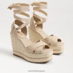 jp Sam Edelman 女性 ボーン エスパドリーユ ウェッジ サンダル 自然 4NFV0P246 履物