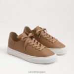 jp Sam Edelman 女性 ポピー レースアップスニーカー キャメル 4NFV0P311 履物