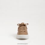 jp Sam Edelman 女性 ポピー レースアップスニーカー キャメル 4NFV0P311 履物 - Image 3