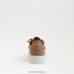 jp Sam Edelman 女性 ポピー レースアップスニーカー キャメル 4NFV0P311 履物 - Image 5