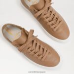 jp Sam Edelman 女性 ポピー レースアップスニーカー キャメル 4NFV0P311 履物 - Image 7