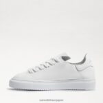 jp Sam Edelman 女性 ポピー レースアップスニーカー 白い革 4NFV0P309 履物 - Image 4
