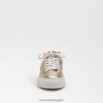 jp Sam Edelman 女性 ポピー レースアップスニーカー 金 4NFV0P310 履物 - Image 3