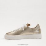 jp Sam Edelman 女性 ポピー レースアップスニーカー 金 4NFV0P310 履物 - Image 4