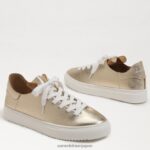 jp Sam Edelman 女性 ポピー レースアップスニーカー 金 4NFV0P310 履物 - Image 7